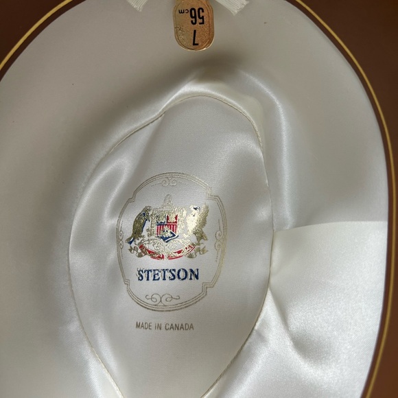 1950’s John B Stetson The Imperial Tan Long Haired Beaver Fur Fedora Size 7/56CM - Picture 6 of 11